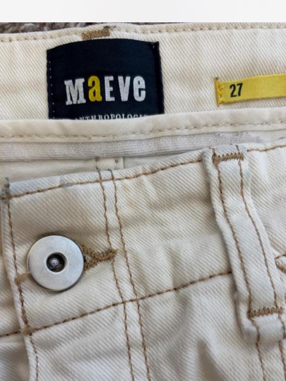 Maeve White High-Rise Wide-Leg Jeans - Picture 4 of 8